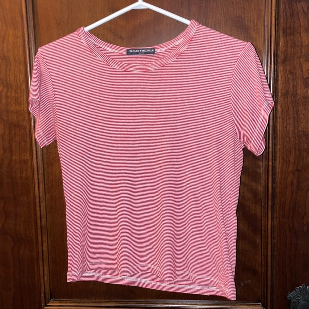 red striped brandy melville t shirt